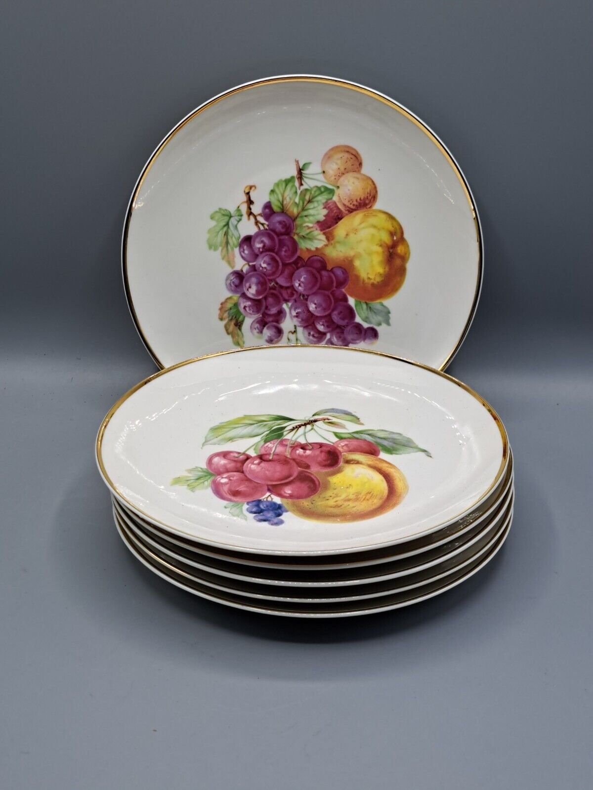 Hutschenreuther Porzellan, 6 Kuchenteller, 20cm Durchmesser